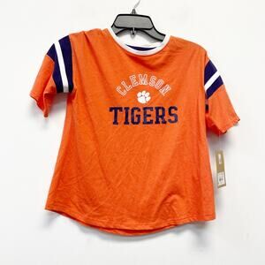 Rivalry Threads NCAA Clemson Tiger Linebacker Short Sleeve Shirt Orange XL 14/16